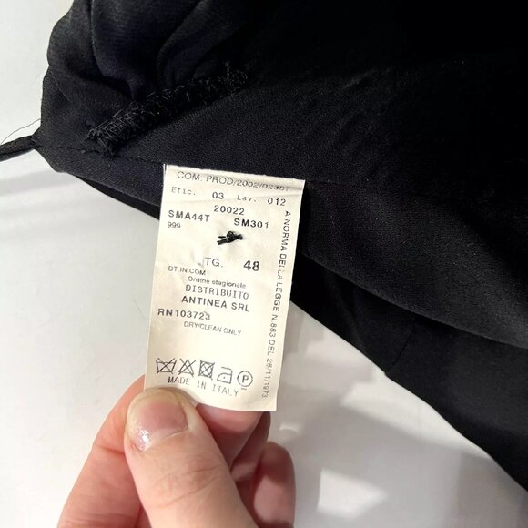 Armani Collezini Black Ruched Strapless Maxi Open Back Dress - Picture 11 of 12